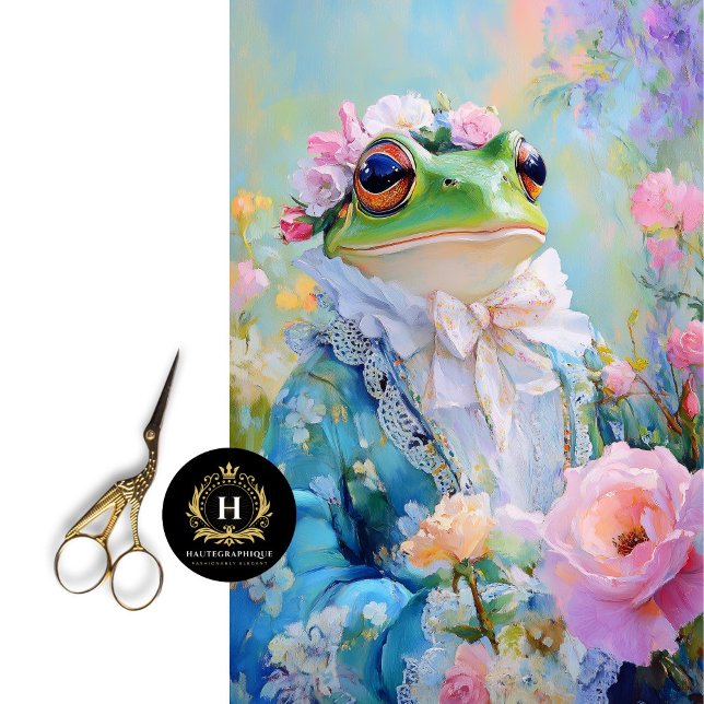 Elegant Mothers Day Floral Frog Decoupage  Tissue Paper (Creator Uploaded)