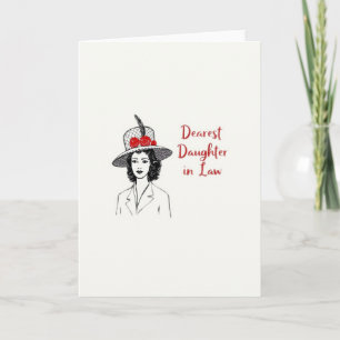 Elegant Mothers Day Hat Card