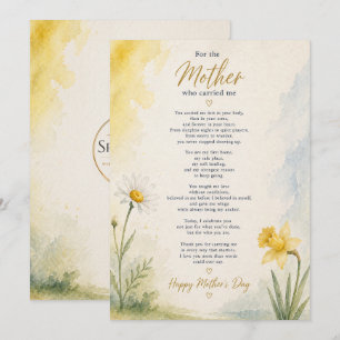 Elegant Mother's Day KeepSake Poem Card