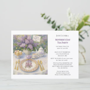 Elegant Mother's Day Tea Party Invitation