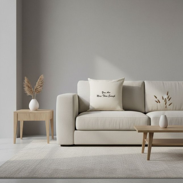 Elegant motivational quote typography modern cushion (Creator Uploaded)