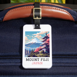 Elegant Mount Fuji Japan Travel Art Luggage Tag