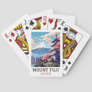 Elegant Mount Fuji Japan Travel Art Playing Cards