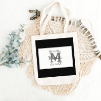 Elegant Mr and Mrs Name Black Wedding