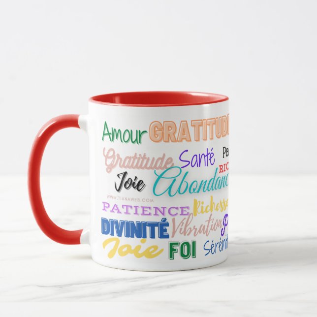 Elegant Mug "Love - Wealth - Success" (Left)