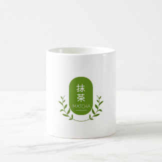 Elegant mug of matcha drink