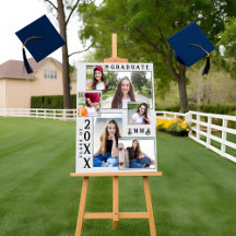 Elegant Multi Photo 2026 Graduation Announcement 