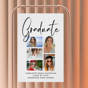 Elegant Multi Photo Graduation Poster