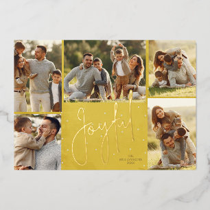 Elegant Multi Photo Joyful Gold