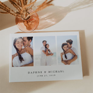 Elegant Multi Photo Wedding Guest Book