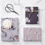Elegant Multi Purpose Floral Wrapping Paper Sheet<br><div class="desc">These elegant wrapping paper sheets all great for all year round,  featuring different shades of lilac,  mauve and purple. Perfect for all your gift wrapping ccassions,  birthday,  christening,  wedding,  anniversary,  christmas,  baby showers,  and more!</div>