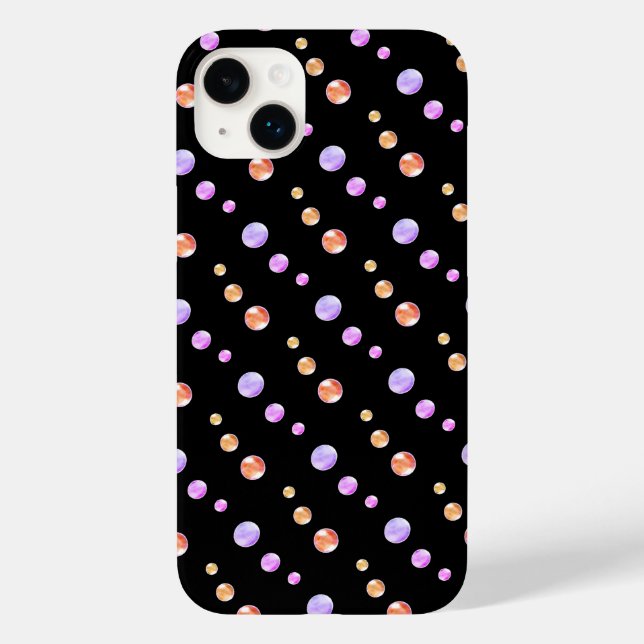 Elegant Multicolored Dots Case-Mate iPhone Case (Back)