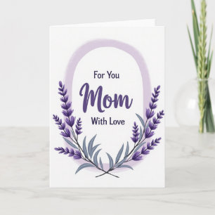 Elegant Mum Botanical Art Card