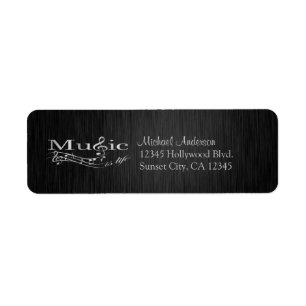 Elegant Music is Life black and silver labels