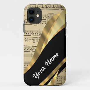 Elegant music sheet Case-Mate iPhone case