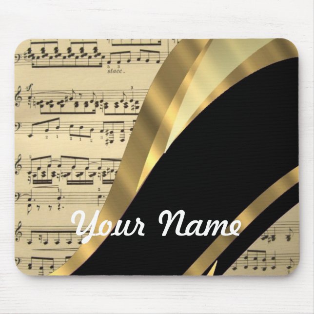 Elegant music sheet mouse pad (Front)