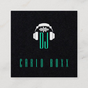 Elegant musical minimalism black Business Card