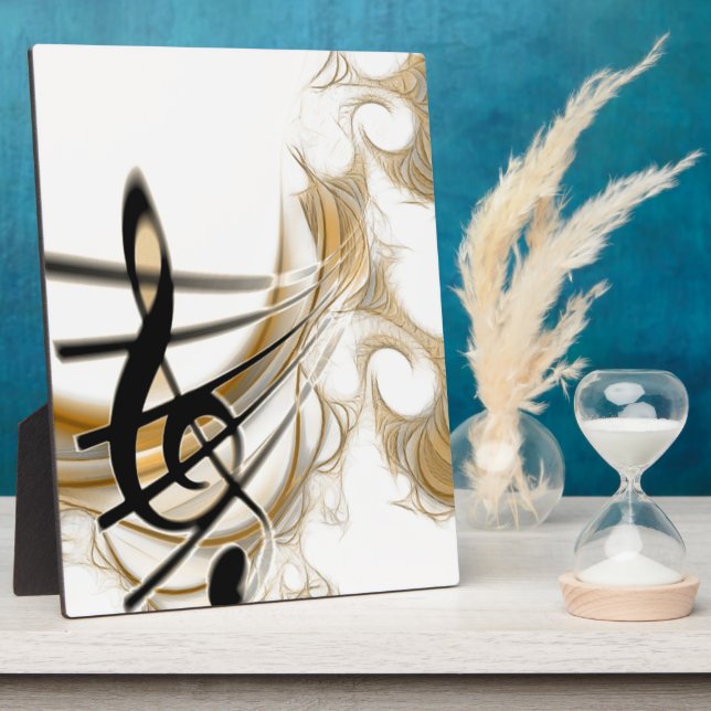 Elegant Musical Note Plaque (Side)