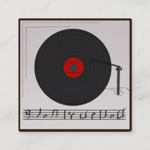 Elegant Musician Business card with Music Note