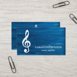 Elegant Musician Business card with Music Note