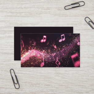 Elegant Musician Business card with Music Note