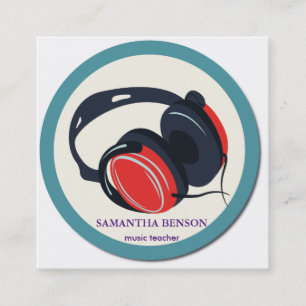 Elegant Musician Business card with Music Note