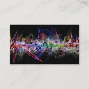 Elegant Musician Business card with Music Note
