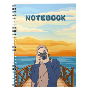 Elegant muslim girls  notebook