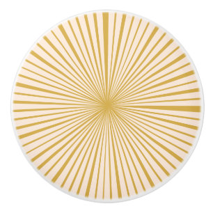 Elegant Mustard Gold Blush Pink Simple Wheel Ceramic Knob