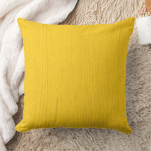 Elegant Mustard Yellow Wood Grain Cushion