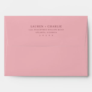 Elegant Muted Brown Typographic Envelope