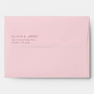 Elegant Muted Red Minimalist Envelope