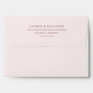 Elegant Muted Red Typographic Envelope