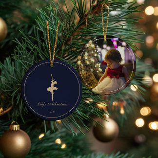 Elegant My First Christmas Personalized ornament