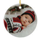 Elegant My First Christmas Tree Script Baby Photo 