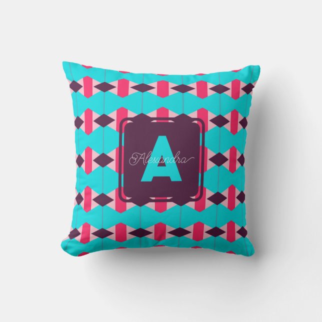 Elegant Name Custom Throw Pillow for Home Decor (Front)