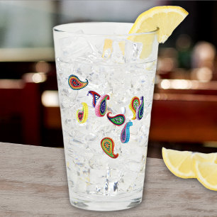 Elegant Name, Paper Quilled Paisleys 16oz Pint Glass