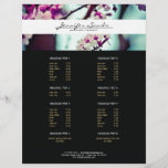 ELEGANT NAME with CHERRY BLOSSOMS Flyer<br><div class="desc">Coordinates with the ELEGANT NAME with CHERRY BLOSSOMS Business Card Template by 1201AM. An elegant type treatment for your name or business name overlaid on top of a photo of cherry blossoms on this customisable flyer template. Great to use for service menus, price lists, promotional flyers, or fold accordion-style for...</div>