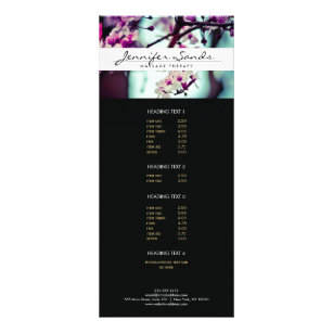 ELEGANT NAME with CHERRY BLOSSOMS Rack Card