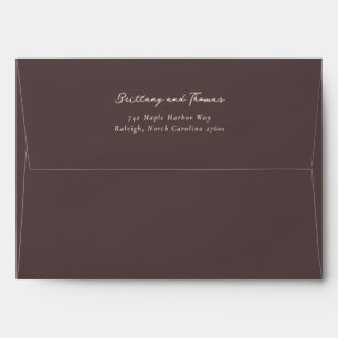 Elegant Names Formal Black Serif Envelope