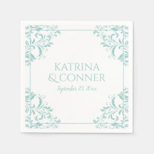 Elegant Napkins Nadine (Light Turquoise) 2