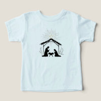 Elegant Nativity Silhouette Minimal Toddler 