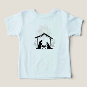 Elegant Nativity Silhouette Minimal Toddler