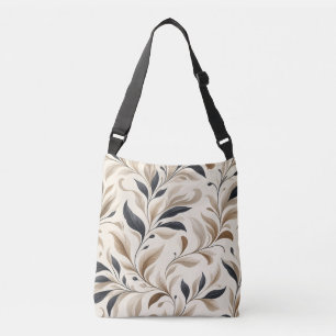 Elegant Natural Leaf Pattern Home Décor Crossbody Bag