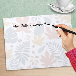 Elegant Nature Autumn Leaves Notepad