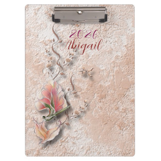 Elegant Nature Embossed clipboard