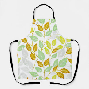 Elegant Nature-Inspired Leaf Design Apron