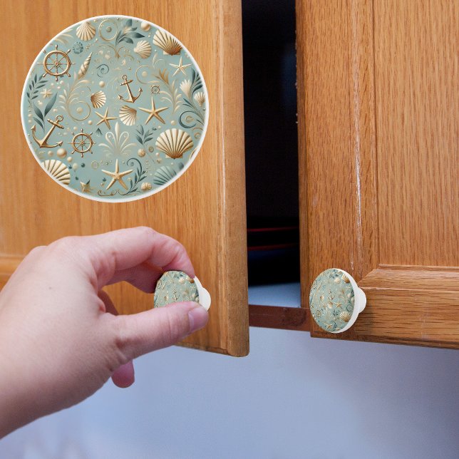 Elegant Nautical Ceramic Knob (Creator Uploaded)