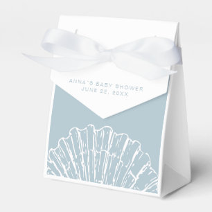 Elegant Nautical Clamshell Baby Shower Favour Box