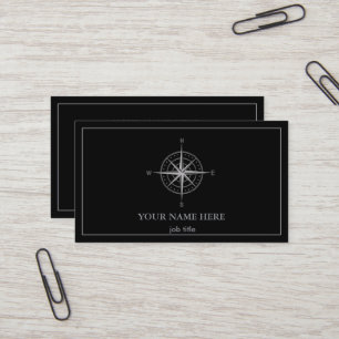 Elegant Nautical Compass  Business Card